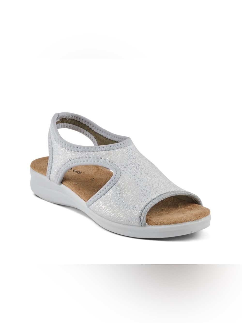 FLEXUS Nyaman-Pindott Silver Sandals Size EU 41/US 9.5-10